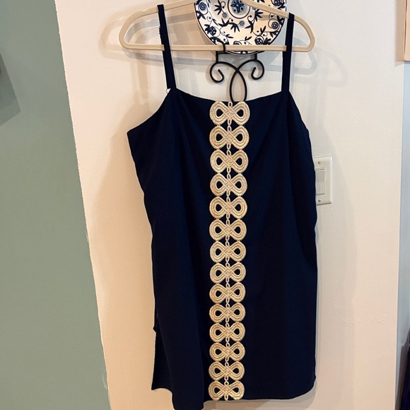 Lilly Pulitzer Dresses & Skirts - LILLY PULITZER SAHAR NAVY ROMPER DRESS